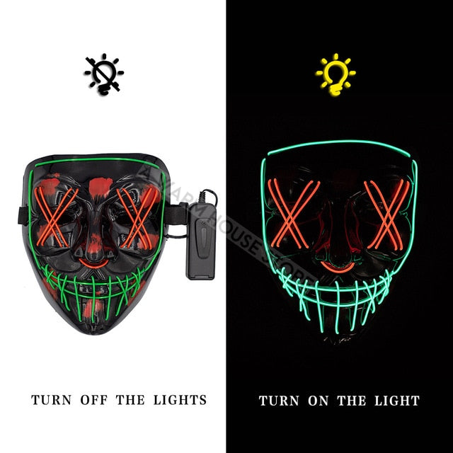 LED Halloween Mask-gadget mae
