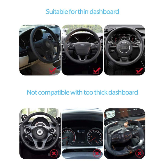 Dashboard Clip Mount Car Phone Holder Rotatable-gadget mae