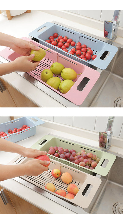 Adjustable Retractable Drain Basket.-gadget mae
