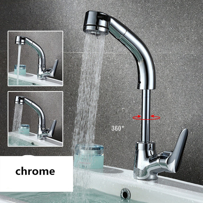 Height Adjustable Pull-out Sink Tap-gadget mae