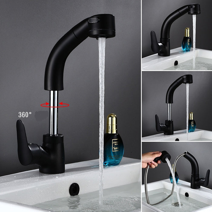 Height Adjustable Pull-out Sink Tap-gadget mae