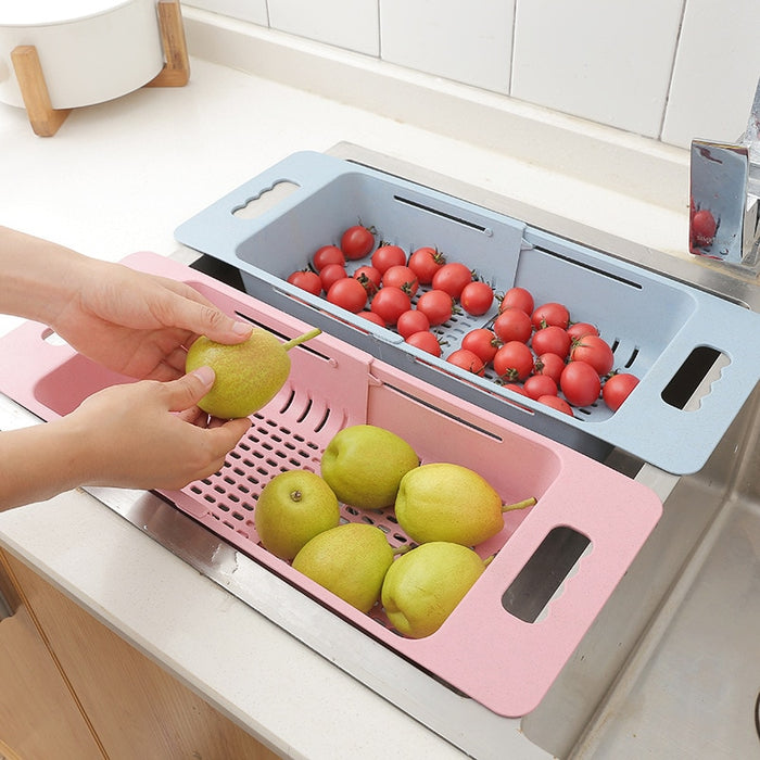 Adjustable Retractable Drain Basket.-gadget mae
