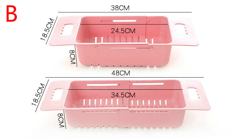 Adjustable Retractable Drain Basket.-gadget mae